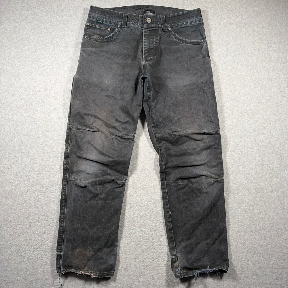 KUHL Rydr Pants Mens 33x30 Black Vintage Patina Dye Distressed Hiking Outdoors
